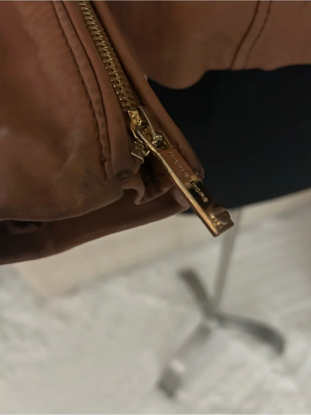 Michael Kors Buttery Leather Moto Jacket